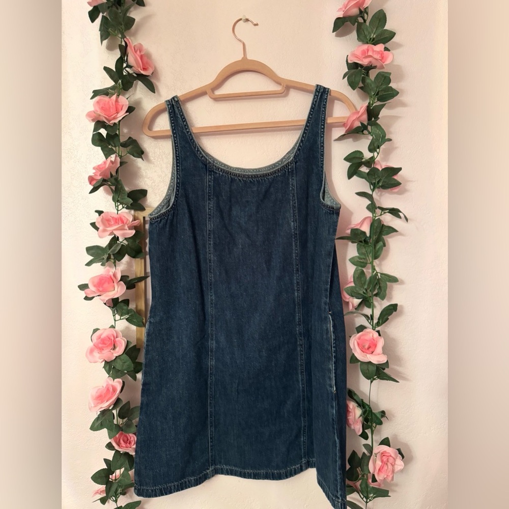 GAP Dark Indigo Denim Tank Dress - Picture 2 of 3